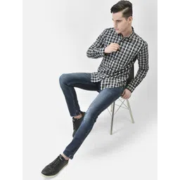 Crimsoune Club Checked Slim Fit Pure Cotton Casual Shirt-picture-35