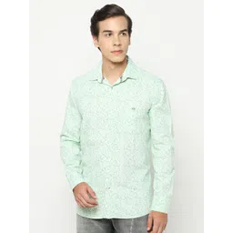 Crimsoune Club Classic Slim Fit Floral Printed Pure Cotton Casual Shirt-picture-21