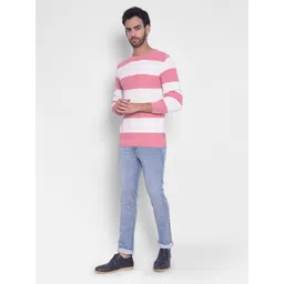 Crimsoune Club Colourblocked Long Sleeves Pure Cotton Pullover Sweaters-picture-15