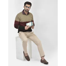 Crimsoune Club Colourblocked Long Sleevess Pullover image 1