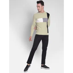 Crimsoune Club Colourblocked Pure Cotton Pullover Sweater-picture-27