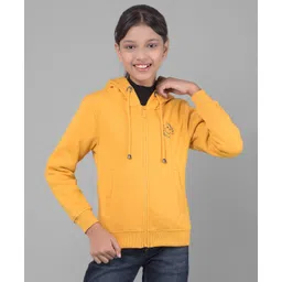 CRIMSOUNE CLUB Cotton Full Sleeves Sunday Funday Text Printed Sweatshirt - Mustard-picture-20