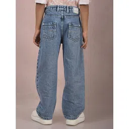 CRIMSOUNE CLUB Cotton Solid Jeans - Blue image 3