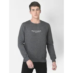 Crimsoune Club Dark Grey Regular Fit Printed Sweatshirt-picture-24