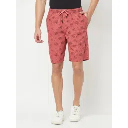 Crimsoune Club Dusty Red Regular Fit Cotton Shorts-picture-31