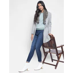 Crimsoune Club Faux Fur Detailed Longline Overcoat-picture-30