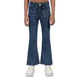 Crimsoune Club Girls Blue Bootcut Fit Jeans-picture-17