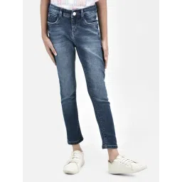 Crimsoune Club Girls Blue Slim Fit Jeans-picture-18