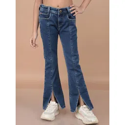 Crimsoune Club Girls Bootcut Light Fade Stretchable Jeans-picture-31