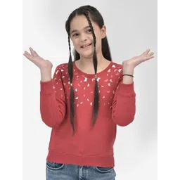 Crimsoune Club Girls Conversational Printed Cotton Sweatshirt-picture-21