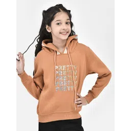 Crimsoune Club Girls Embelished Sequined Hooded Cotton Pullover-picture-10