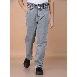 Crimsoune Club Girls Grey Solid Jeans-picture-47