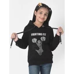 Crimsoune Club Girls Printed Hooded Sweatshirt-picture-14