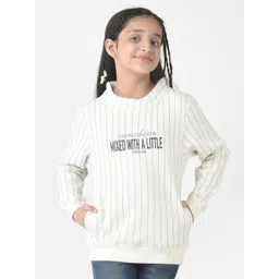 Crimsoune Club Girls Striped Hooded Pullover Sweatshirt-picture-36