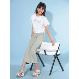 Crimsoune Club Girls Typography Printed Slim Fit T-shirt-picture-26