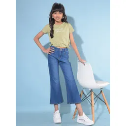 Crimsoune Club Girls Typography Printed Slim Fit T-shirt-picture-27