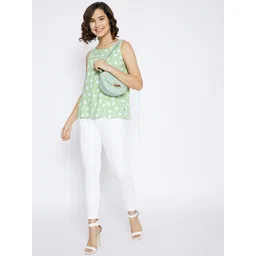 Crimsoune Club Green & White Tank Top-picture-14