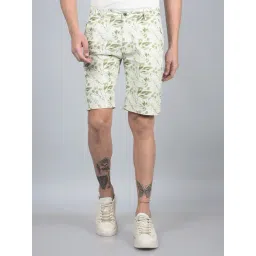 Crimsoune Club Green Cotton Regular Fit Printed Shorts-picture-10