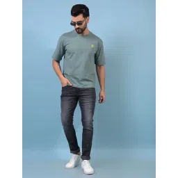 Crimsoune Club Green Cotton Slim Fit Graphic Print T-Shirt-picture-25