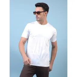 Crimsoune Club Green Cotton Slim Fit Self Design T-Shirt-picture-26