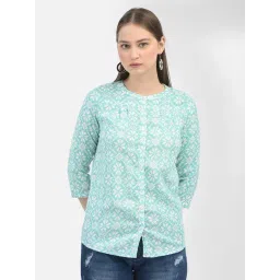 Crimsoune Club Green Floral Print Shirt-picture-32
