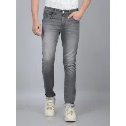 Crimsoune Club Grey Blended Slim Solid Jeans-picture-18