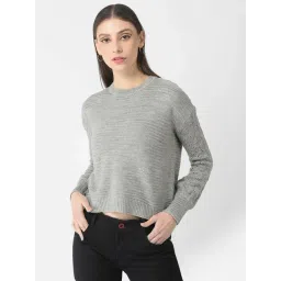 Crimsoune Club Grey Knitted Sweater-picture-15