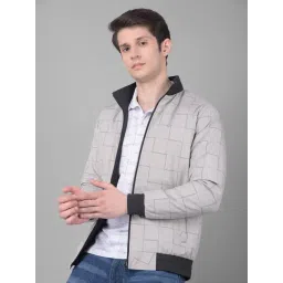 Crimsoune Club Grey Regular Fit Checks Reversible Jacket-picture-33