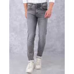 Crimsoune Club Grey Slim fit Solid Jeans-picture-45