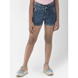 Crimsoune Club Kids Blue Solid Shorts-picture-21
