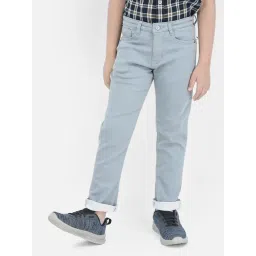 Crimsoune Club Kids Blue Solid Trousers-picture-42