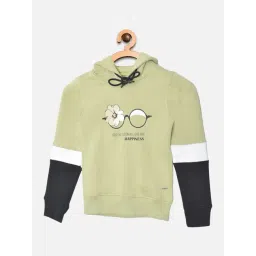 Crimsoune Club Kids Green & Blue Color Block Sweatshirt-picture-48