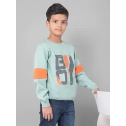 Crimsoune Club Kids Green Printed Full Sleeves Sweatshirt-picture-10