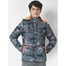 Crimsoune Club Kids Grey Camouflage Full Sleeves Jacket-picture-43