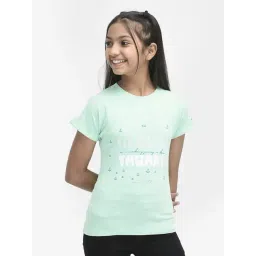 Crimsoune Club Kids Mint Green Printed T-Shirt-picture-19