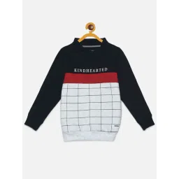 Crimsoune Club Kids Navy & Off-White Printed Full Sleeves Sweatshirt-picture-39