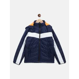 Crimsoune Club Kids Navy Color Block Jacket-picture-13