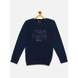 Crimsoune Club Kids Navy Cotton Printed Full Sleeves Sweatshirt-picture-24