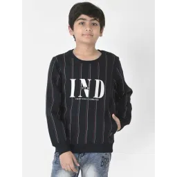 Crimsoune Club Kids Navy Printed Full Sleeves Sweatshirt-picture-25