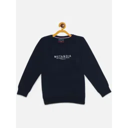 Crimsoune Club Kids Navy Printed Full Sleeves Sweatshirt-picture-31