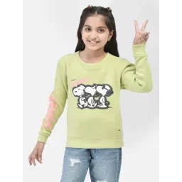 Crimsoune Club Kids Olive Graphic Print Full Sleeves Sweatshirt-picture-22