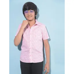 Crimsoune Club Kids Pink Printed Shirt-picture-15