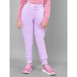 Crimsoune Club Kids Purple Printed Trackpants-picture-26