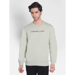 Crimsoune Club Light Green Regular Fit Printed Sweatshirt-picture-19
