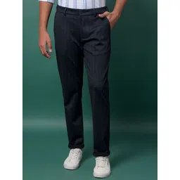 Crimsoune Club Men Checked Slim Fit Chinos Trousers-picture-44