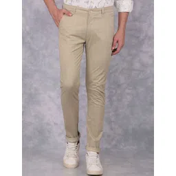 Crimsoune Club Men Checked Smart Slim Fit Chinos Trousers-picture-15