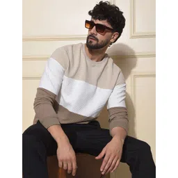 Crimsoune Club Men Colourblocked Pullover Sweatshirt-picture-37