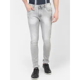 Crimsoune Club Men Mid-Rise Slim Fit Heavy Fade Stretchable Jeans-picture-17