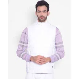 crimsoune club Men Sleeveless Slim-Fit Bomber Jacket with Zip Front-picture-13