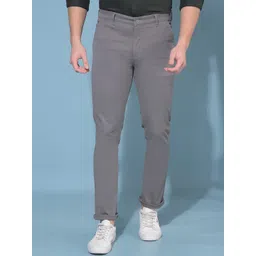 Crimsoune Club Men Smart Slim Fit Chinos Trousers-picture-12